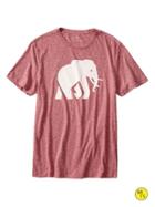 Banana Republic Factory Elephant Logo Tee Size Xl - Firebrick