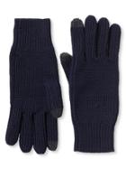 Banana Republic Mens Merino Rib Knit Glove Size One Size - Navy