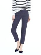 Banana Republic Womens Petite Avery Straight-fit Lightweight Wool Ankle Pant Navy Size 4