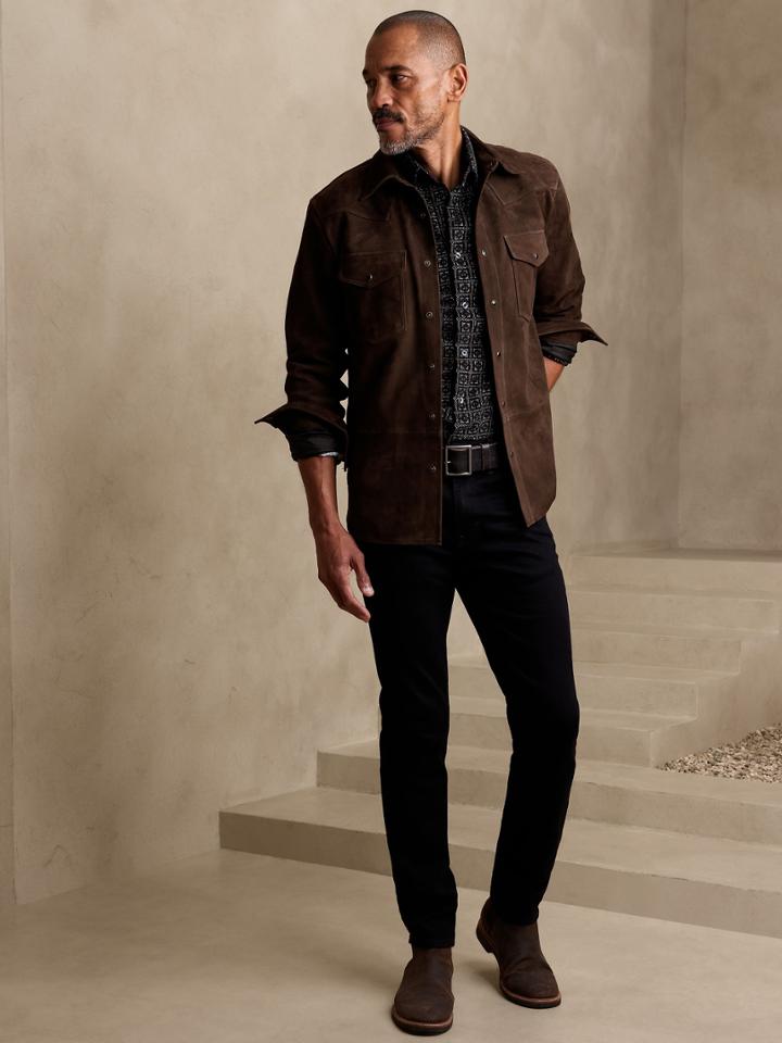 Suede Western Shirt
