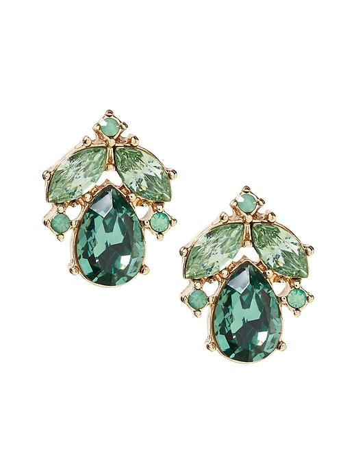 Banana Republic Womens Positano Waters Stud Earring Mint Mlange Size One Size