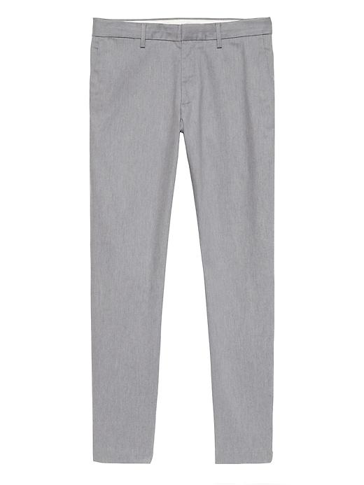 Banana Republic Mens Mason Athletic Tapered Heathered Rapid Movement Chino Pant Shark Gray Size 44w