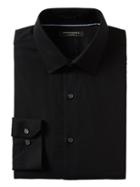 Banana Republic Mens Grant Slim-fit Non-iron Solid Shirt Black Size S