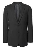 Banana Republic Mens Standard Solid Italian Wool Suit Jacket Dark Charcoal Size 36