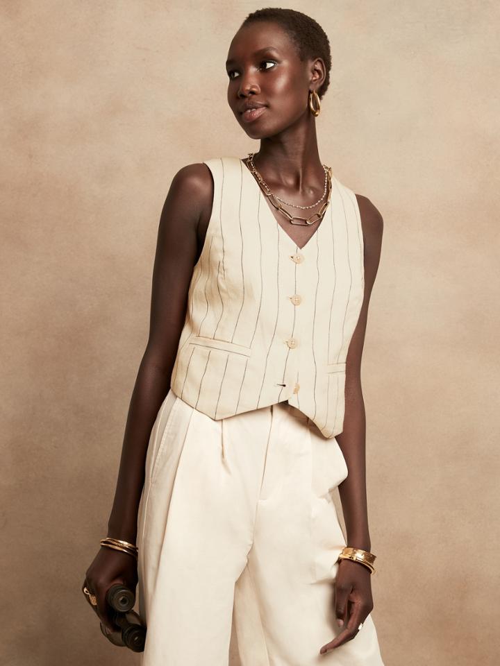 Petite Riva Linen Vest