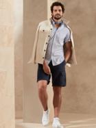 Slim-fit Tech-stretch Cotton Shirt