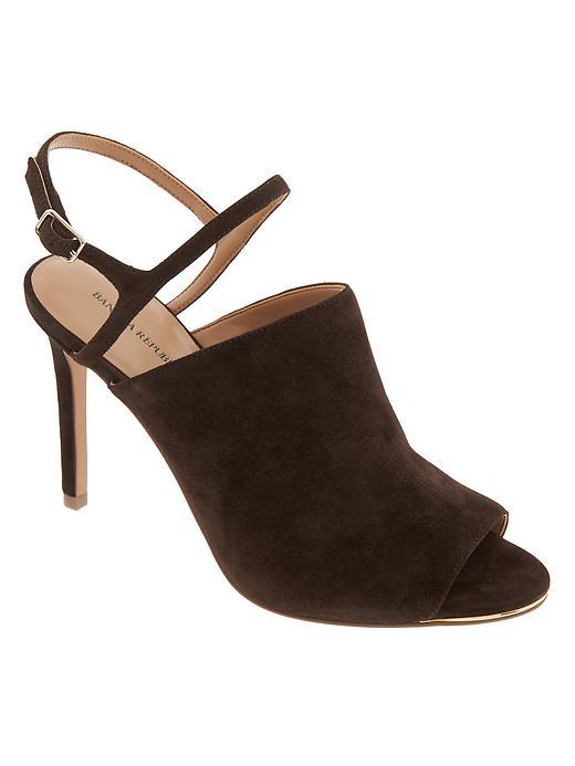 Banana Republic Java Slingback Heel Size 10 - Chocolate