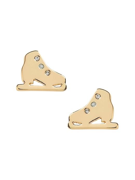 Banana Republic Womens Ice Skate Stud Earring Gold Size One Size