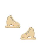 Banana Republic Womens Ice Skate Stud Earring Gold Size One Size