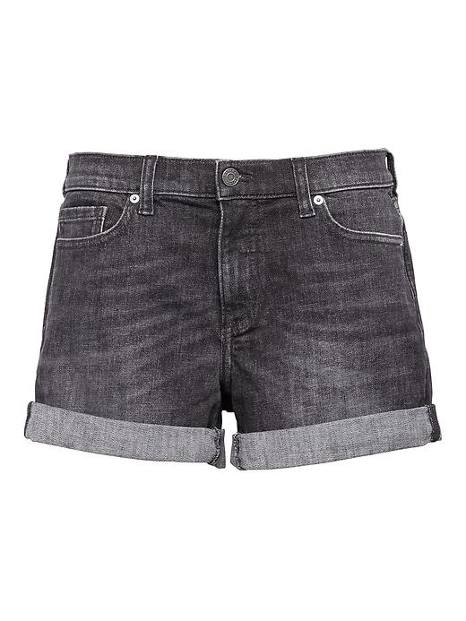 Banana Republic Womens Roll-up Black 6 Denim Short Black Size 4
