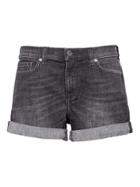 Banana Republic Womens Roll-up Black 6 Denim Short Black Size 4
