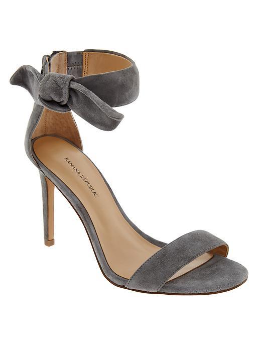 Banana Republic Jasmine Heeled Sandal Size 10 - Steel Grey