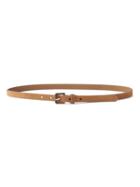 Banana Republic Womens Tortoise-buckle Suede Trouser Belt Terra Size S