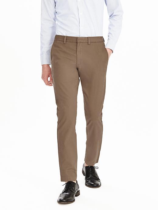 Banana Republic Mens Aiden Slim Fit Chino Size 35w 36l Tall - Khaki