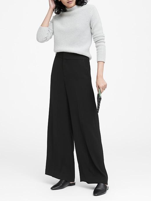 Banana Republic Petite Wide-leg Cropped Pant