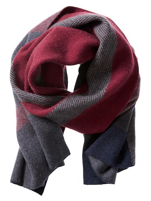 Banana Republic Mens Printed Scarf Size One Size - Preppy Navy