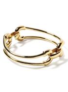 Banana Republic Womens Giles & Brother   Cortina Double Link Cuff Gold Size One Size