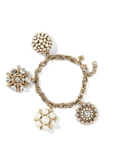 Banana Republic Pearl Cluster Bracelet - Gold