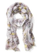 Banana Republic Botanical Self Fringe Scarf - Cream