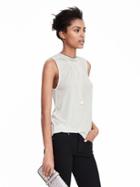 Banana Republic Womens Mock Neck Tank Size L - Cocoon