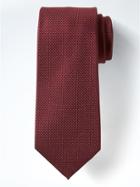 Banana Republic Mens Textured Gridsilk Nanotex Tie - Wine