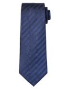 Banana Republic Mens Polka Dot Stripe Silk Nanotex Tie Basic Blue Size One Size