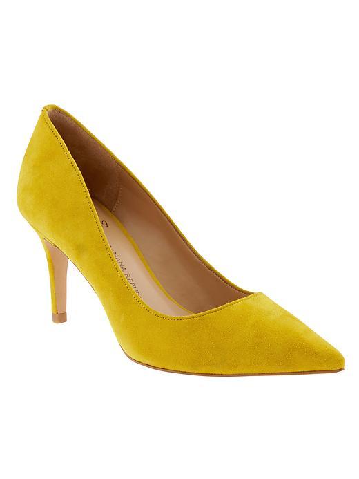 Banana Republic Womens Annetta Pump Size 10 - Yellow