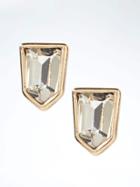 Banana Republic Delicate Shield Stud Earring - Gold