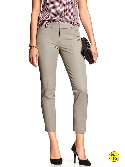 Banana Republic Factory Sloan Fit Crop Size 10 - Gray Stone