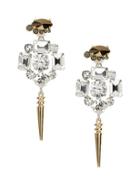 Banana Republic Spike Sparkle Earring Size One Size - Clear Crystal