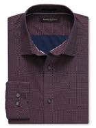 Banana Republic Camden Fit Diamond Non Iron Shirt Size L Tall - Red