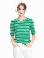 Banana Republic Womens Elbow Sleeve Featherweight Merino Wool Pullover Size M - Cabana Green