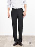 Banana Republic Mens Monogram Black Italian Wool Suit Trouser Size 40w 36l Tall - Black