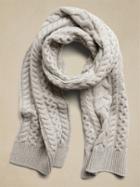 Cable Cashmere Scarf