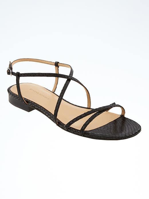 Banana Republic Crisscross Sandal - Black