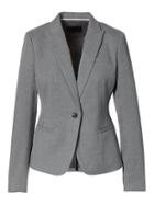 Banana Republic Womens Classic Fit Luxe Brushed Twill Blazer - Gray