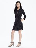 Banana Republic Womens Pinstripe Shirtdress Size 0 - Bold Blue Stripe