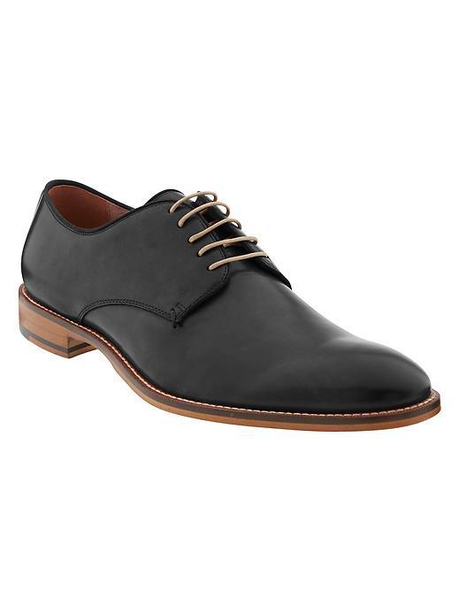 Banana Republic Jeremy Italian Leather Oxford Size 10 - Black