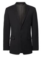 Banana Republic Mens Slim Solid Italian Wool Suit Jacket Black Size 40