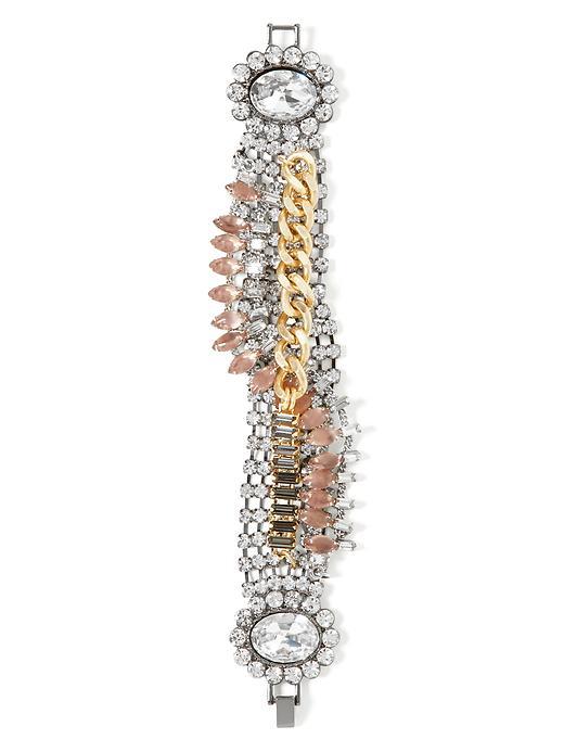 Banana Republic Mash Up Sparkle Bracelet Size One Size - Mixed Metal
