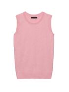 Banana Republic Womens Stretch-cotton Sweater Shell Flirty Pink Size S