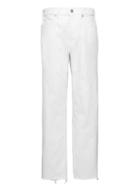 Banana Republic Womens Girlfriend Stain-resistant Cropped Jean With Fray Hem White Size 26
