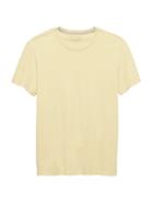 Banana Republic Mens Soft-wash Crew-neck T-shirt Sunshine Yellow Size Xl