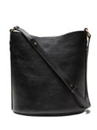 Banana Republic Womens Italian Leather Large Bucket Bag Black Size One Size