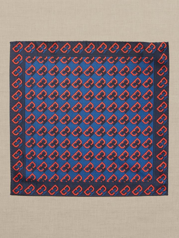 Logo Silk Pocket Square