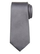 Banana Republic Mens Textured Gridsilk Nanotex Tie Gray Texture Size One Size
