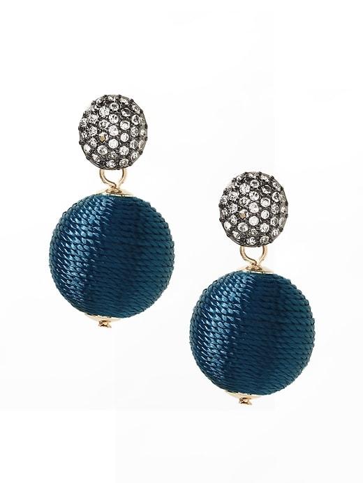 Banana Republic Womens Classic Bauble Drop Earring Emerald Green Size One Size