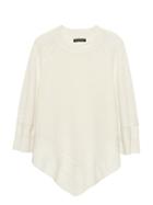 Banana Republic Womens Machine-washable Wool-cashmere Sweater Poncho Ivory Size M/l