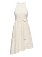 Banana Republic Womens Floral Asymmetrical Fit-and-flare Dress White Size 6