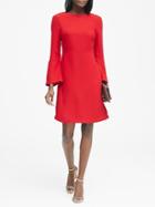 Banana Republic Womens Solid Tie-back Dress Ultra Red Size 4